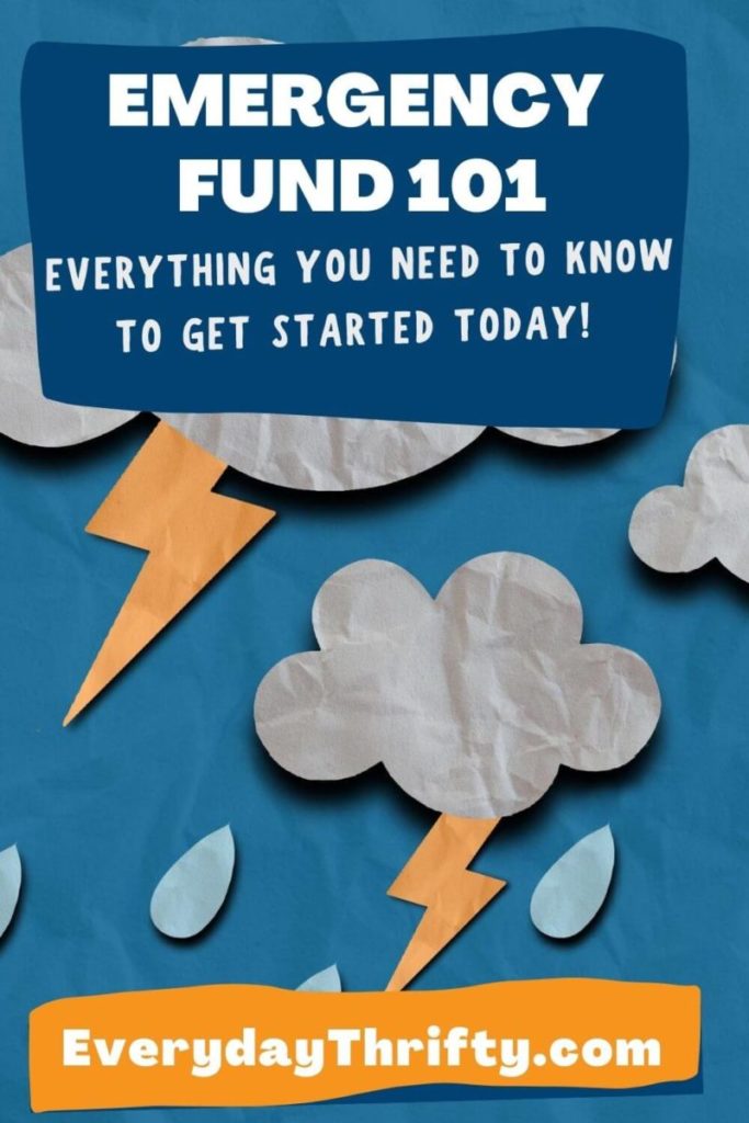 Storm clouds with rain for Emergency Fund 101
